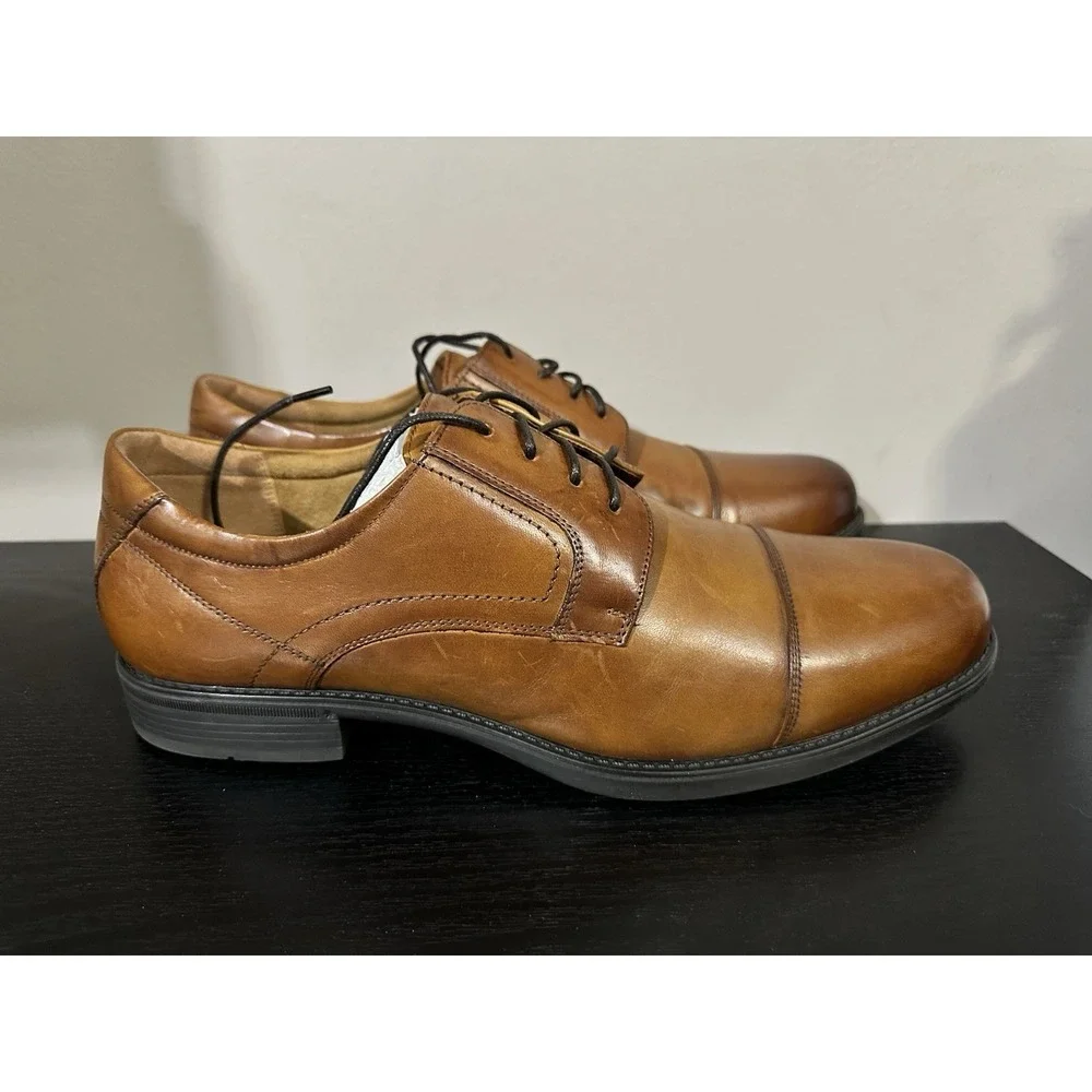 Mens Florsheim Midtown Cap Toe Oxford - Cognac Leather, Size 12 D‎ US 12138 221